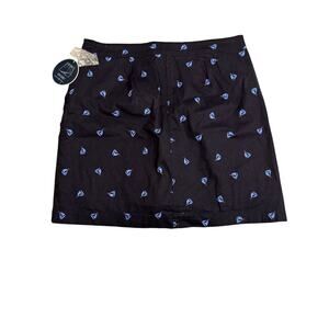 Karen Scott Navy nautical skort shorts and skirt sz 6